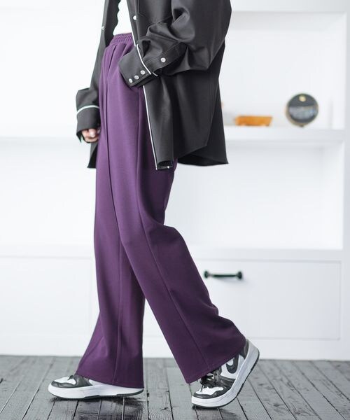 PAGEBOY（ページボーイ）の「イージーストレートパンツ（パンツ・レディース・ヒョウ柄08/オレンジ45/パープル98・FREE）」の18枚目の写真