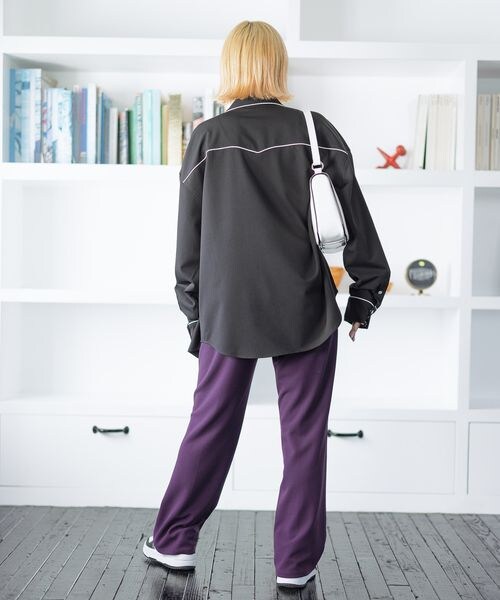 PAGEBOY（ページボーイ）の「イージーストレートパンツ（パンツ・レディース・ヒョウ柄08/オレンジ45/パープル98・FREE）」の22枚目の写真