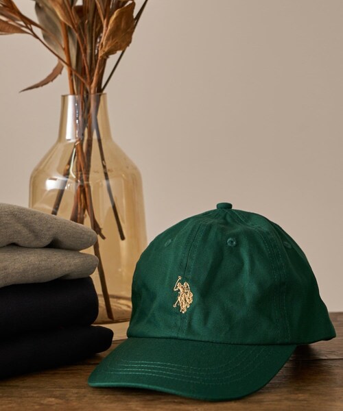 CIAOPANIC TYPY（チャオパニックティピー）の「【KIDS】【U.S. POLO ASSN】ワンポイント刺繍ツイルキャップ（キャップ・キッズ・ベージュ/グリーン/ネイビー・ONE）」の2枚目の写真
