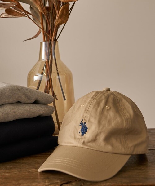 CIAOPANIC TYPY（チャオパニックティピー）の「【KIDS】【U.S. POLO ASSN】ワンポイント刺繍ツイルキャップ（キャップ・キッズ・ベージュ/グリーン/ネイビー・ONE）」の3枚目の写真