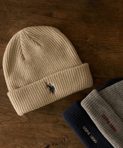 CIAOPANIC TYPY(チャオパニックティピー)の「【KIDS】【U.S. POLO ASSN】ワンポイント刺繍ニットキャップ(ニットキャップ/ビーニー・キッズ・アイボリー/オレンジ/ネイビー/ピンク/グレー/ブラック・ONE)」の5枚目の写真