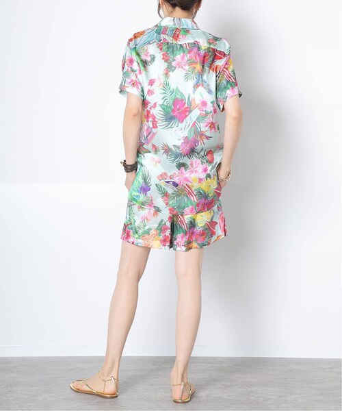 MUSE de Deuxieme classe（ミューズデドゥーズィエムクラス）の「TROPICAL PRINT パンツ（パンツ・ブルー C/(047)/フリー/残り1点）」の4枚目の写真