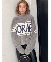 GYDA | ADORABLE ベロアモールニットトップス(ニット/セーター)