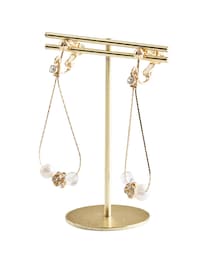 3coins | いびつパールロンデルイヤリング(イヤリング)