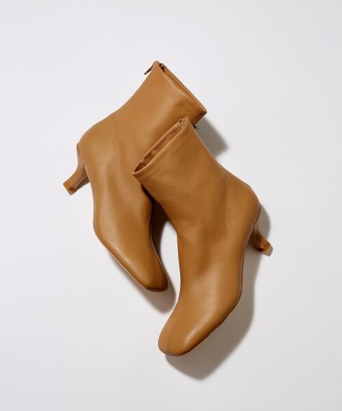 BARNYARDSTORM（バンヤードストーム）の「バックZIPレザーストレッチブーツ（シューズ・レディース・ブラック19/キャメル54・36(23.0cm)/37(23.5cm)/38(24.0cm)）」の2枚目の写真