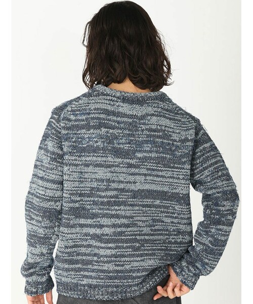 GARDEN（ガーデン）の「bukht/ブフト/別注デニムブロークンニット/デニム/コットンニット（トップス・メンズ・BLACK/PINK/INDIGO/BLUE・1）」の10枚目の写真