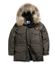 LIFUL MINIMAL GARMENTS. | LIFUL MASTER POCKET DOWN PARKA OLIVE(その他)