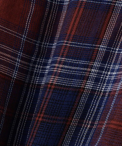 AVIREX（アヴィレックス）の「《REBUILD COLLECTION》INDIGO CHECK SHIRT/ インディゴチェックシャツ（トップス・ワイン/グリーン・S/M/L）」の17枚目の写真