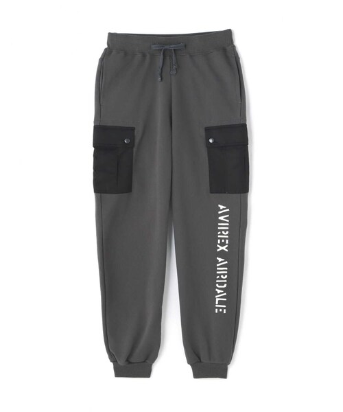 AVIREX(アヴィレックス)の「《REBUILD COLLECTION》NAVY SWEAT PANTS/ ネイビースウェットパンツ(パンツ・グレー/オリーブ/チャコール・S/M)」の7枚目の写真