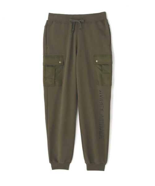 AVIREX(アヴィレックス)の「《REBUILD COLLECTION》NAVY SWEAT PANTS/ ネイビースウェットパンツ(パンツ・グレー/オリーブ/チャコール・S/M)」の4枚目の写真