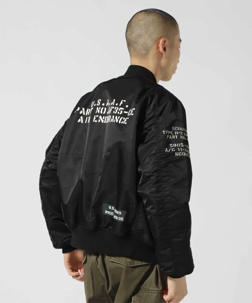 AVIREX（アヴィレックス）の「《REBUILD COLLECTION》MA-1 ステンシル