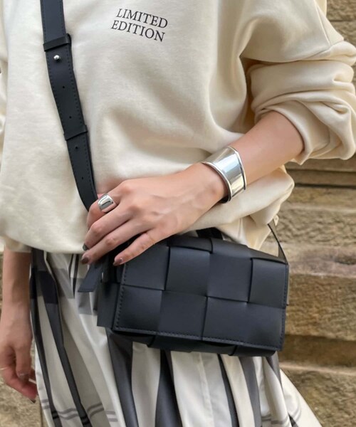 DouDou（ドゥドゥ）の「メッシュミニバッグ（トートバッグ・レディース・オフホワイト/ブラック・F）」の2枚目の写真