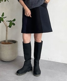 DouDou | ラバーライクロングブーツ(その他シューズ)