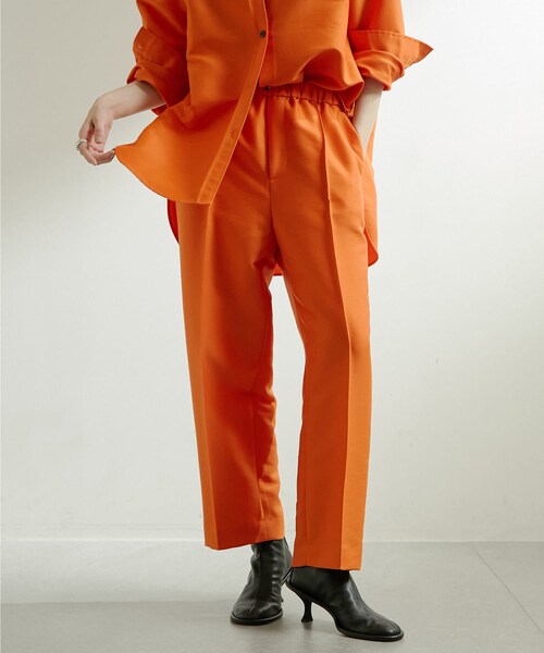 HERITANOVUM　ヘリテノーム　ウール混テーパードパンツ　フリー GALLARDAGALANTE（ガリャルダガランテ）の「【HERITANOVUM