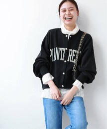 JOURNAL STANDARD relume（ジャーナルスタンダード　レリューム）の「《予約》ロゴスウェットショートカーディガン（その他）」