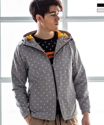 hummel（ヒュンメル）の「hummel(ヒュンメル)モノグラムストレッチナイロンパーカー（ジャケット/アウター）」
