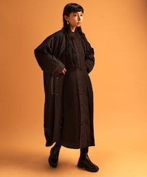 ear PAPILLONNER | 【SUM1 STYLE（スミスタイル）】ドット柄ランダムプリーツワンピース(ワンピース)