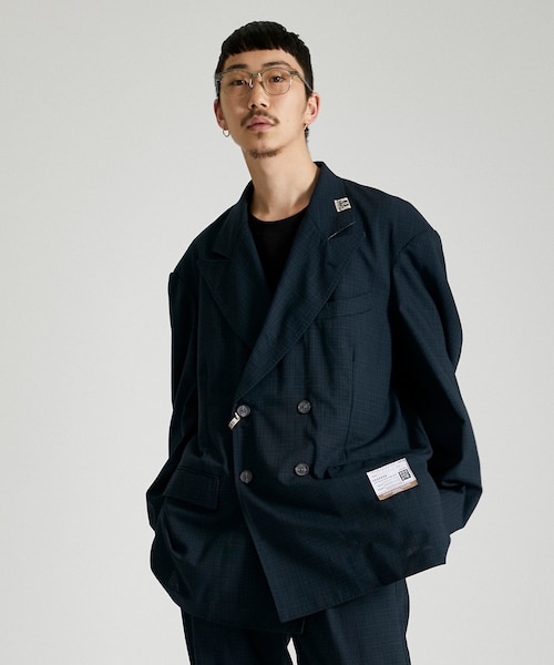 MIHARAYASUHIRO（ミハラヤスヒロ）の「Wide Back Check Blazer（その他アウター・メンズ・GRY/GRN・44/46）」の2枚目の写真
