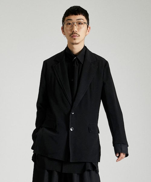 Ground Y(グラウンドワイ)の「Double Jacket(その他アウター・メンズ・BLK・3)」の1枚目の写真