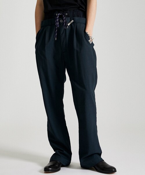 MIHARAYASUHIRO（ミハラヤスヒロ）の「Double Waist Check Trousers（その他パンツ・メンズ・GRY/GRN・44/46）」の2枚目の写真