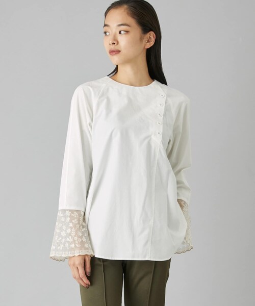 LOKITHO（ロキト）の「LOKITHO 刺繍レースブラウス【ESTNATION