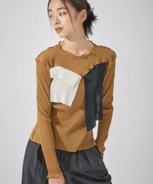 todo kotohayokozawaリブ編みブラウン長袖トップス kotohayokozawa（コトハヨコザワ）｜トップス（ブラウン系）一覧 - WEAR