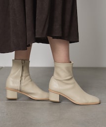 PUBLIC TOKYO | ストレッチスクエアショートブーツ(その他シューズ)