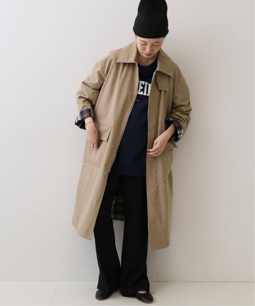 SLOBE IENA(スローブイエナ)の「《予約》綿ポリウェザーリバーシブルステンコート(ジャケット/アウター・キャメル/(025)/フリー/在庫あり)」の8枚目の写真