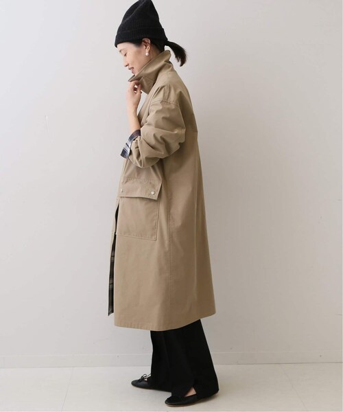 SLOBE IENA(スローブイエナ)の「《予約》綿ポリウェザーリバーシブルステンコート(ジャケット/アウター・キャメル/(025)/フリー/在庫あり)」の4枚目の写真