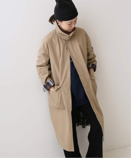 SLOBE IENA(スローブイエナ)の「《予約》綿ポリウェザーリバーシブルステンコート(ジャケット/アウター・キャメル/(025)/フリー/在庫あり)」の5枚目の写真