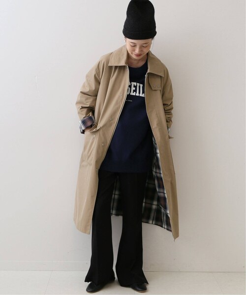 SLOBE IENA(スローブイエナ)の「《予約》綿ポリウェザーリバーシブルステンコート(ジャケット/アウター・キャメル/(025)/フリー/在庫あり)」の9枚目の写真