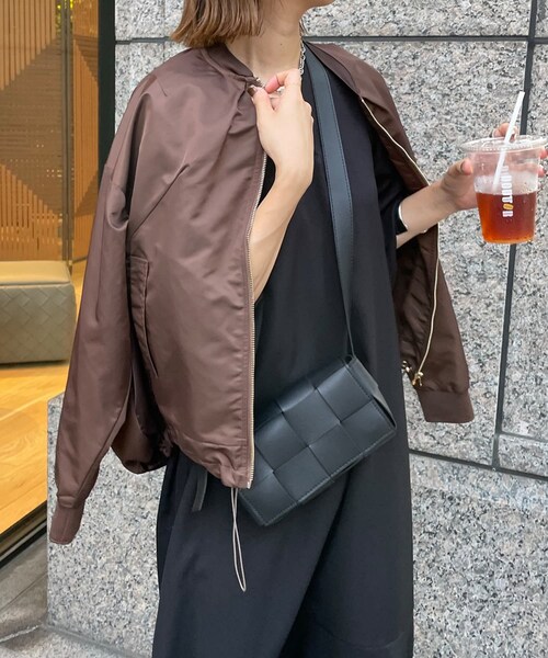 【DOUDOU】異素材切替ブルゾン DouDou（ドゥドゥ）の「AW 異素材切替ブルゾン（ブルゾン）」 - WEAR