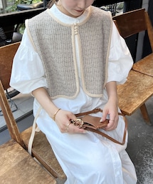 CAPRICIEUX LE'MAGE | キカジャガードベスト(ニット/セーター)