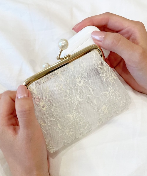 Lattice（Lattice）の「レースがま口ポーチ（ポーチ）」 - WEAR