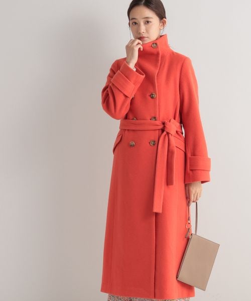 Andemiu メルトンスタンドコート　オレンジ　Ｍサイズ　新品 Andemiu（アンデミュウ）の「メルトンスタンドコート（）」 - WEAR