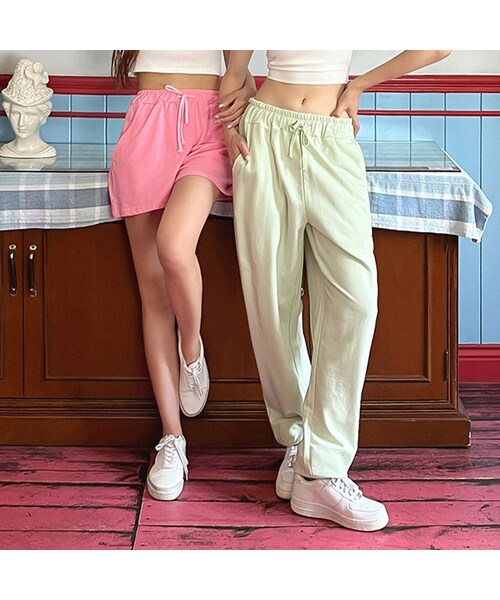 Barbie(バービー)の「Barbie Town Malibu Jogger Pants(パンツ・レディース・クリーム/ライトグレー/ミント/メランジグレー・one)」の7枚目の写真