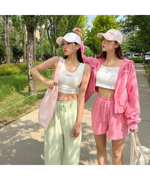 Barbie(バービー)の「Barbie Town Malibu Jogger Pants(パンツ・レディース・クリーム/ライトグレー/ミント/メランジグレー・one)」の3枚目の写真