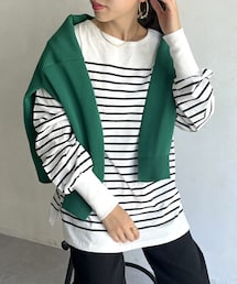 prose verse | パネルボーダープルオーバー(Tシャツ/カットソー)