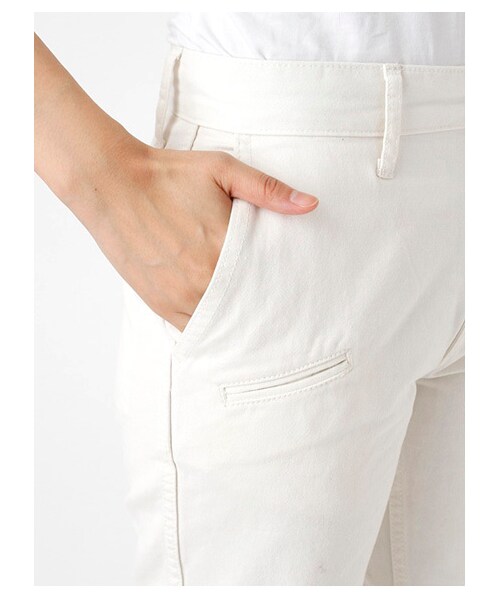 SEVENDAYS=SUNDAY(セブンデイズサンデイ)の「20/-ツイル ボーイフレンドスリムパンツ(パンツ・レディース・オフホワイト/ベージュ/ロイヤルブルー/ネイビー・M/L)」の8枚目の写真