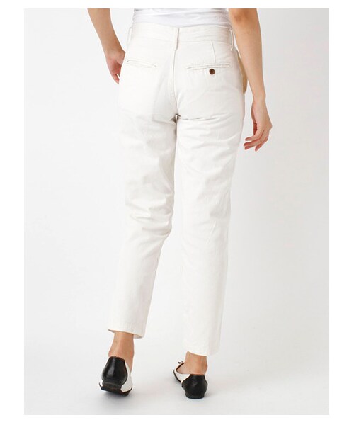 SEVENDAYS=SUNDAY(セブンデイズサンデイ)の「20/-ツイル ボーイフレンドスリムパンツ(パンツ・レディース・オフホワイト/ベージュ/ロイヤルブルー/ネイビー・M/L)」の7枚目の写真