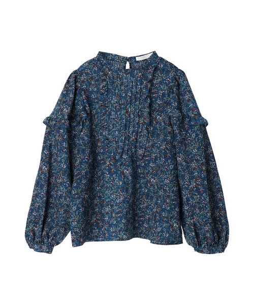 Green Parks（グリーンパークス）の「花柄フリルブラウス（）」 - WEAR