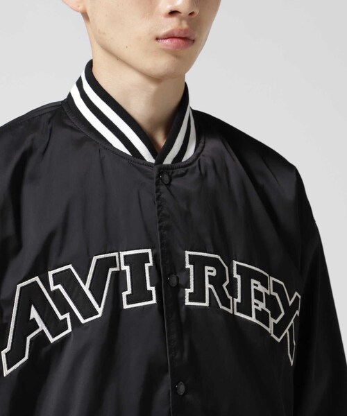 AVIREX(アヴィレックス)の「《REBUILD COLLECTION》サテン スタジアム ジャケット / SATIN STADIUM JACKET(ジャケット/アウター・ブラック/ネイビー/バーガンディ・F/M/L/XL/2XL)」の20枚目の写真