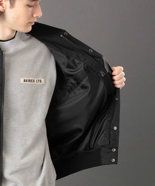 AVIREX(アヴィレックス)の「《REBUILD COLLECTION》サテン スタジアム ジャケット / SATIN STADIUM JACKET(ジャケット/アウター・ブラック/ネイビー/バーガンディ・F/M/L/XL/2XL)」の13枚目の写真