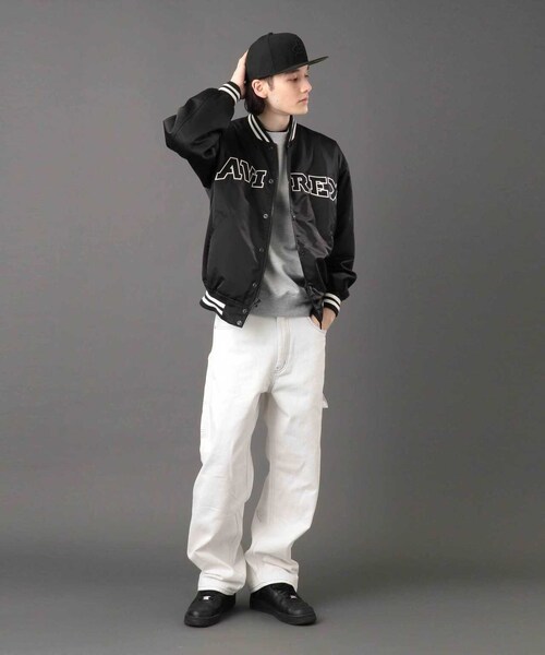 AVIREX(アヴィレックス)の「《REBUILD COLLECTION》サテン スタジアム ジャケット / SATIN STADIUM JACKET(ジャケット/アウター・ブラック/ネイビー/バーガンディ・F/M/L/XL/2XL)」の14枚目の写真