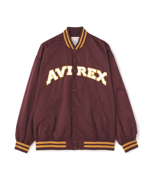 AVIREX(アヴィレックス)の「《REBUILD COLLECTION》サテン スタジアム ジャケット / SATIN STADIUM JACKET(ジャケット/アウター・ブラック/ネイビー/バーガンディ・F/M/L/XL/2XL)」の4枚目の写真