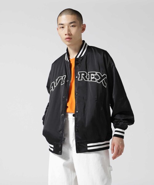 AVIREX(アヴィレックス)の「《REBUILD COLLECTION》サテン スタジアム ジャケット / SATIN STADIUM JACKET(ジャケット/アウター・ブラック/ネイビー/バーガンディ・F/M/L/XL/2XL)」の15枚目の写真