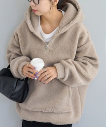 DISCOAT（ディスコート）の「【AW先行予約アイテム】ビッグシルエットボアプルパーカー（パーカー）」