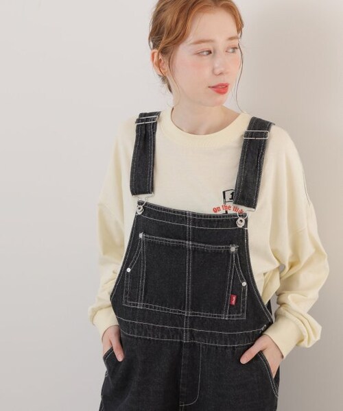 裾カットオフオーバーオール