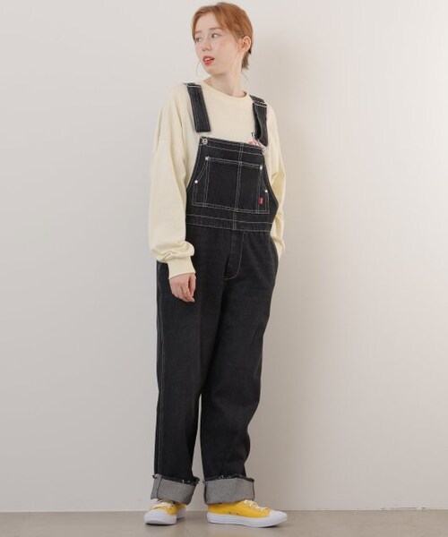 裾カットオフオーバーオール