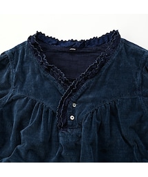 45R/45rpm コーデュロイのグーグードレス（インディゴ） ワンピース